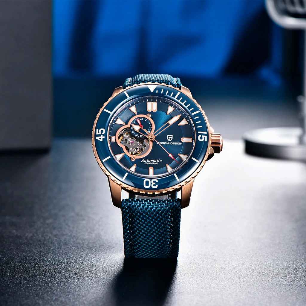 Pagani Design Atlantis Blue Rose Watch