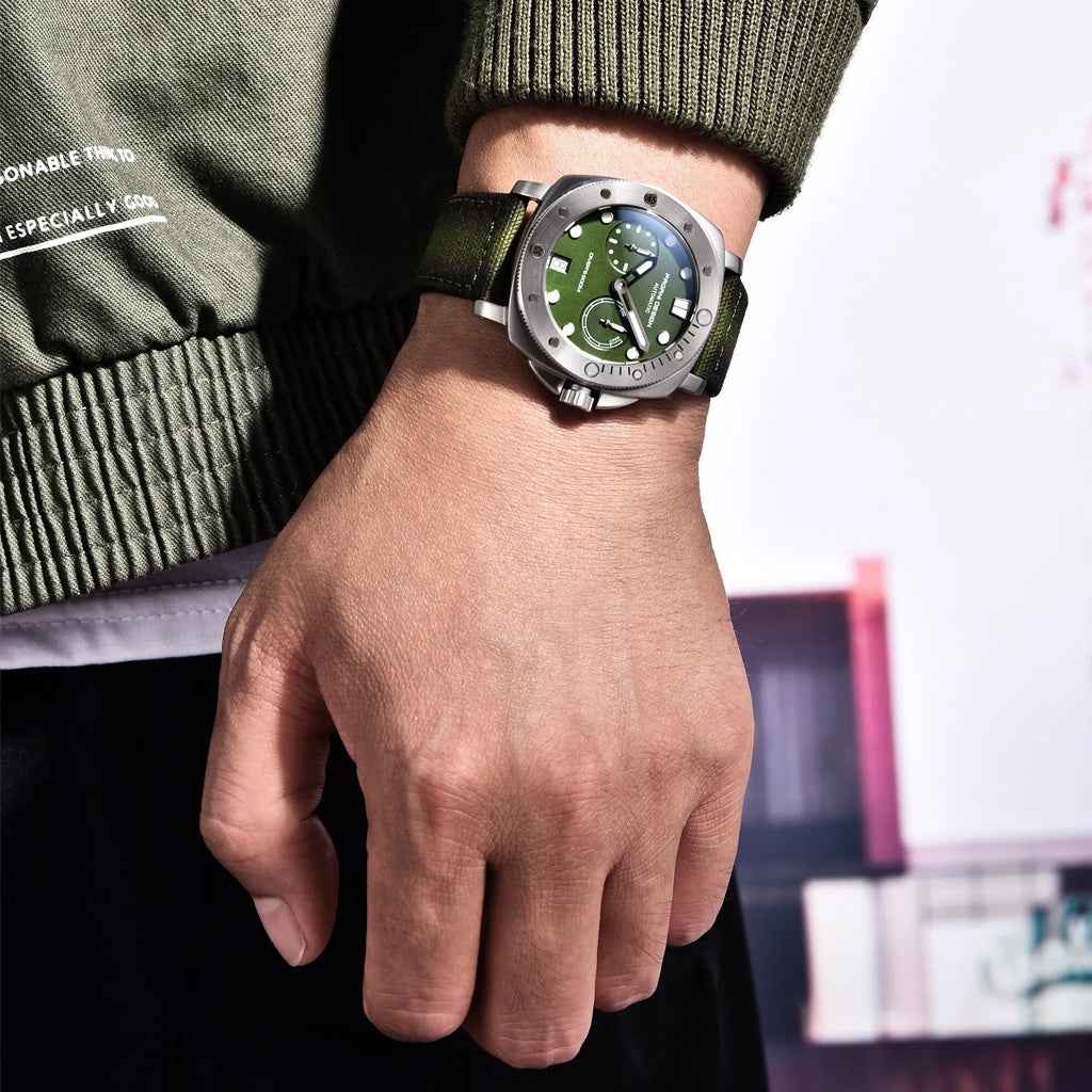 Pagani Design Green Numberg Watch