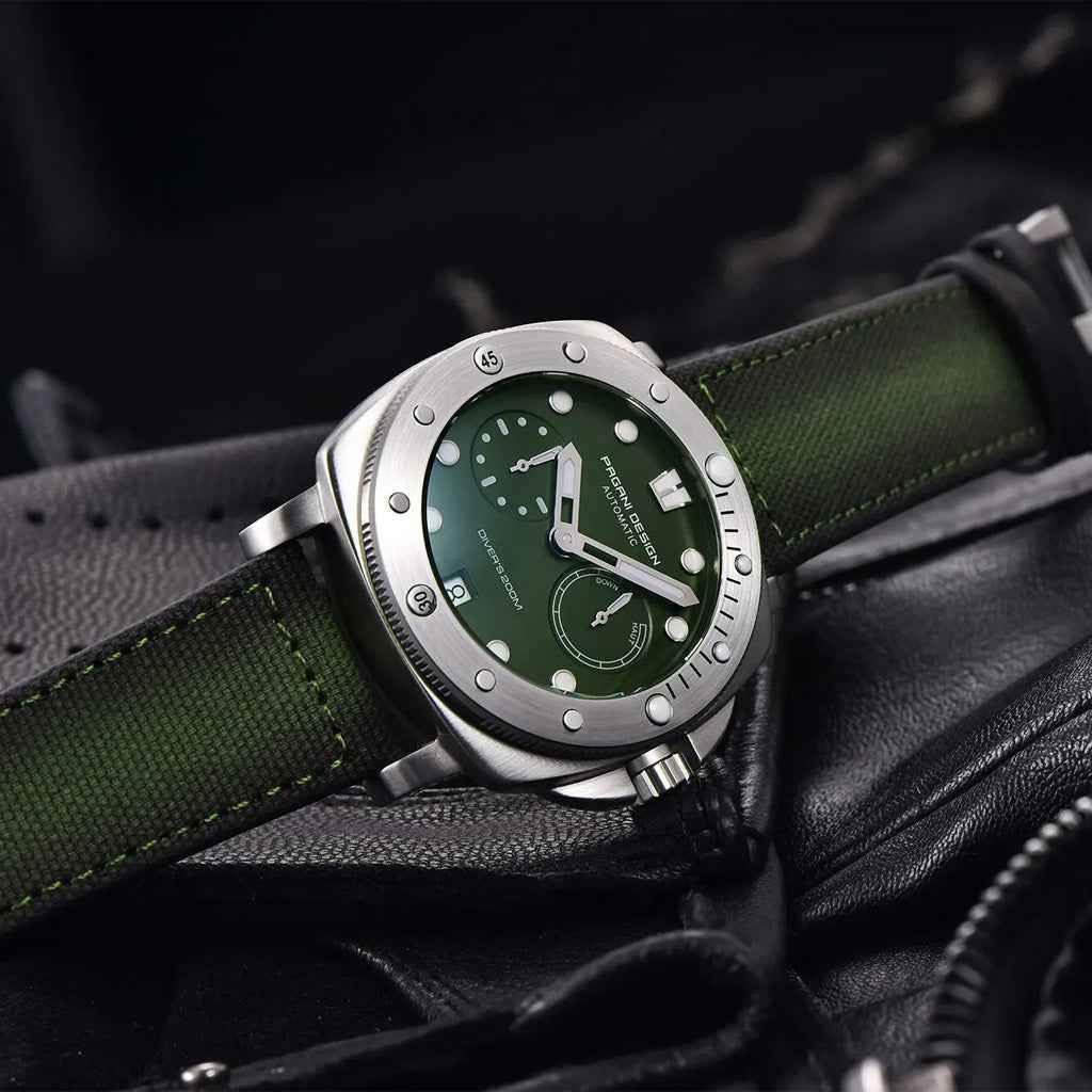 Pagani Design Green Numberg Watch