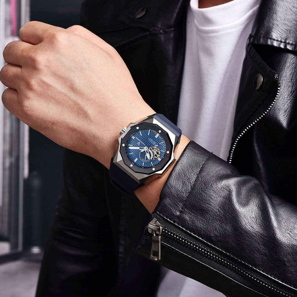 Pagani Design Dark Blue Armored Watch