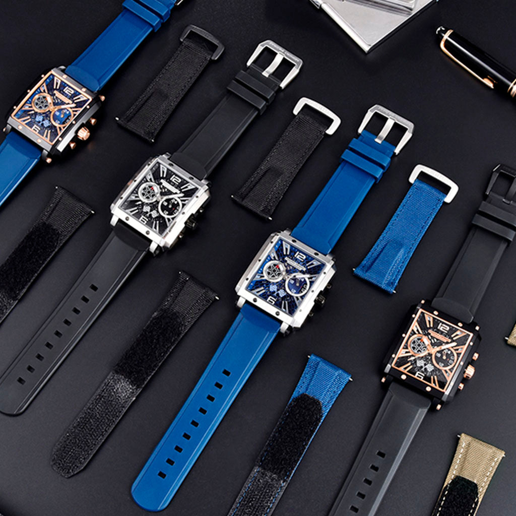 Pagani Design Monaco Blue and Gold Watch