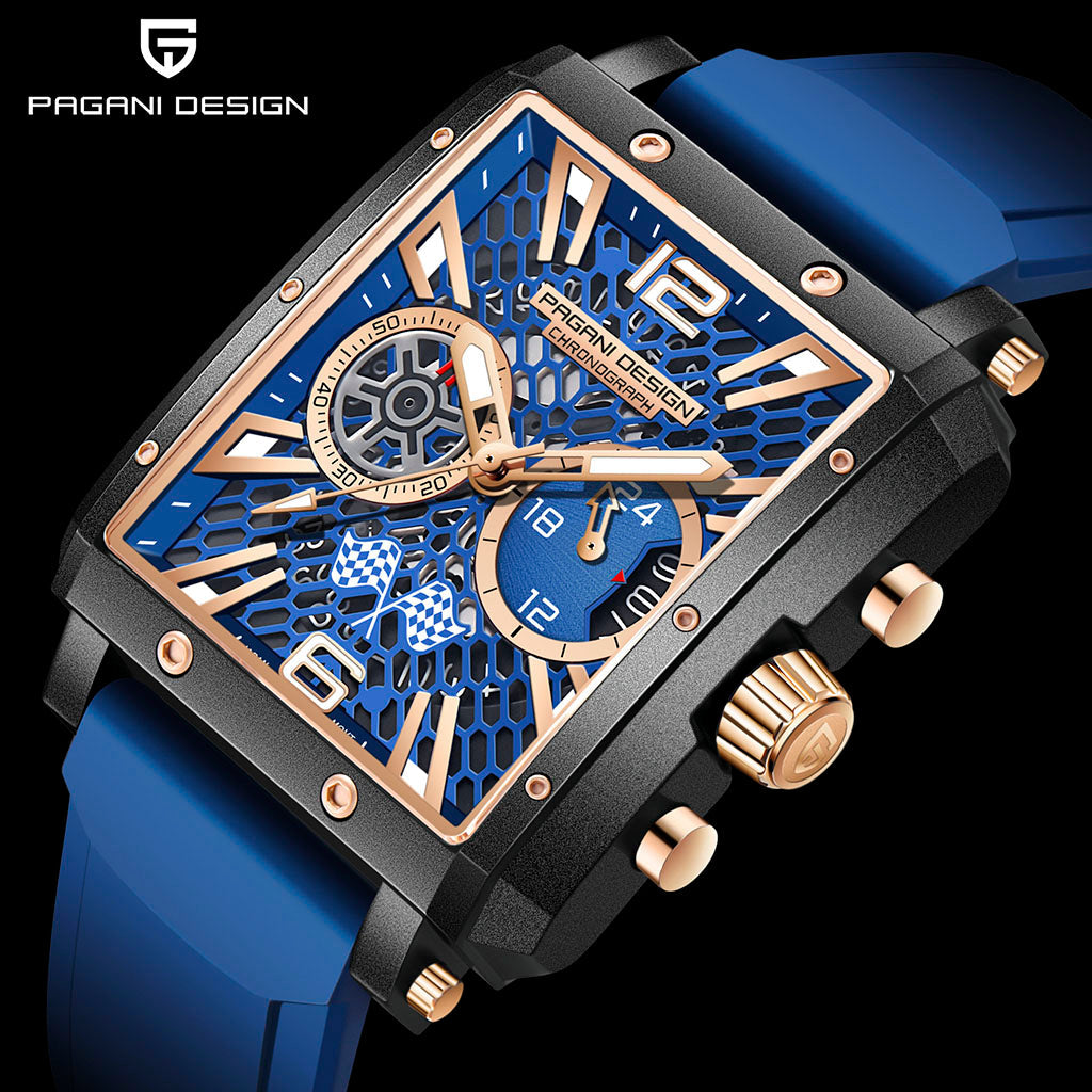 Pagani Design Monaco Blue and Gold Watch