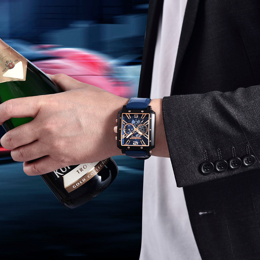 Pagani Design Monaco Blue and Gold Watch