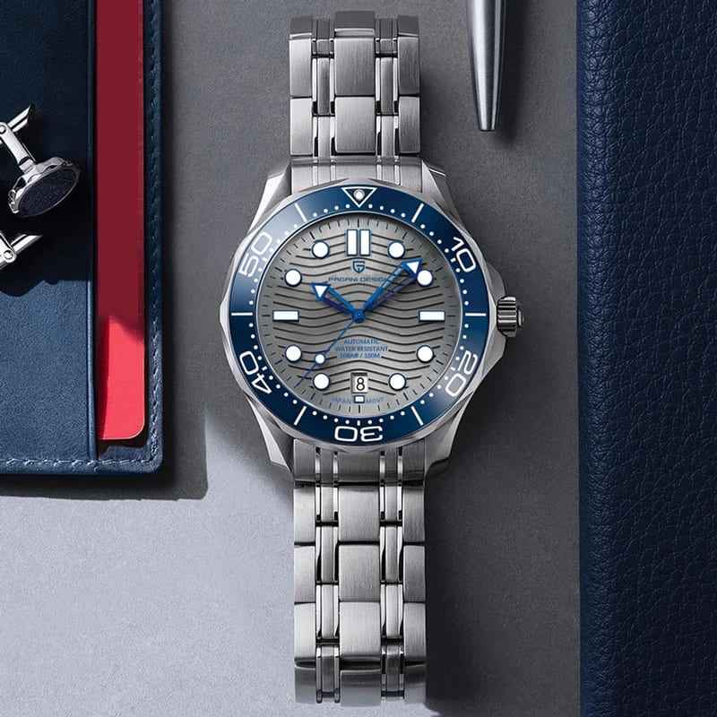 Pagani Design Veracius Blue Steel Watch Bracelet