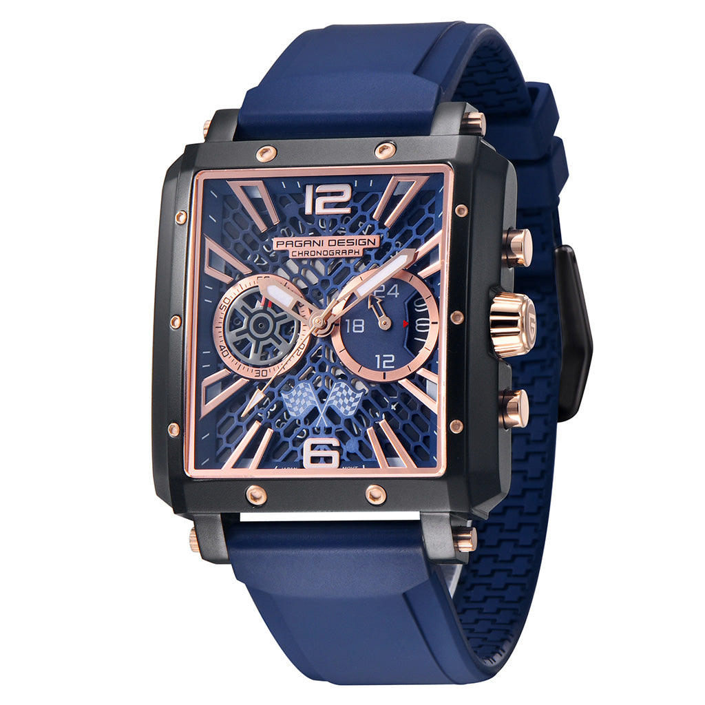 Pagani Design Monaco Blue and Gold Watch