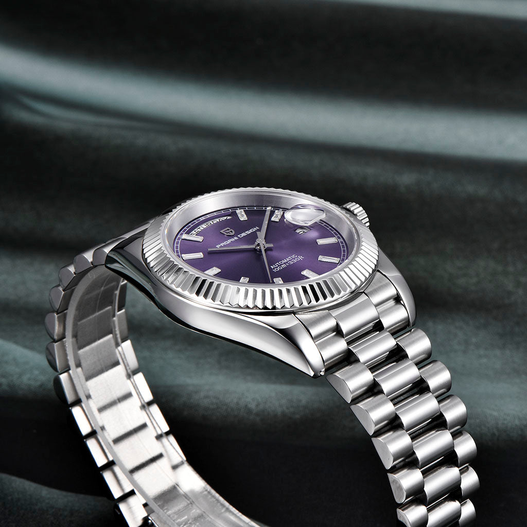 Pagani Design London Silver and Purple Watch