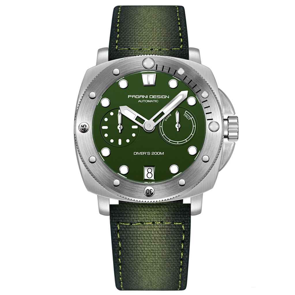 Pagani Design Green Numberg Watch