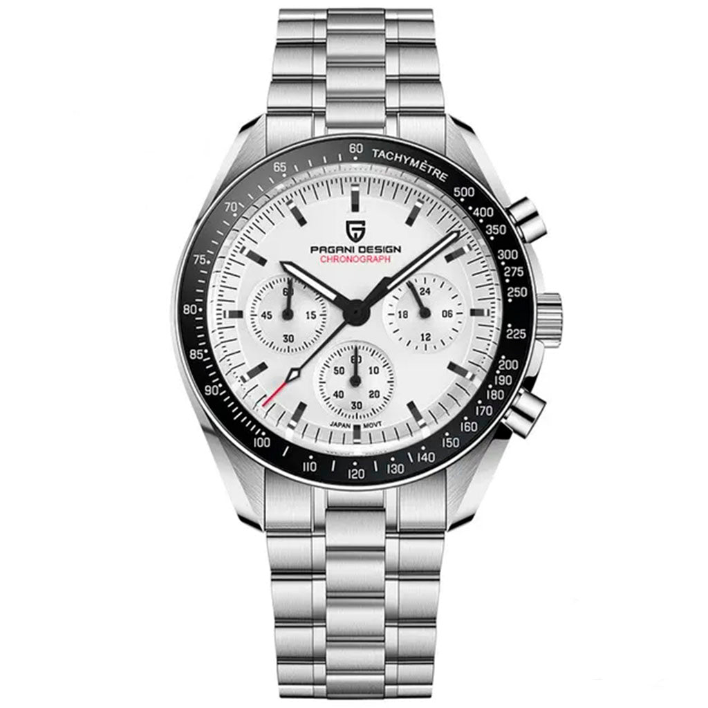 Pagani Design Lorenzo Black & White Timepiece