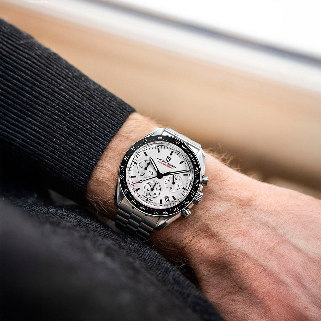 Pagani Design Lorenzo Black & White Timepiece