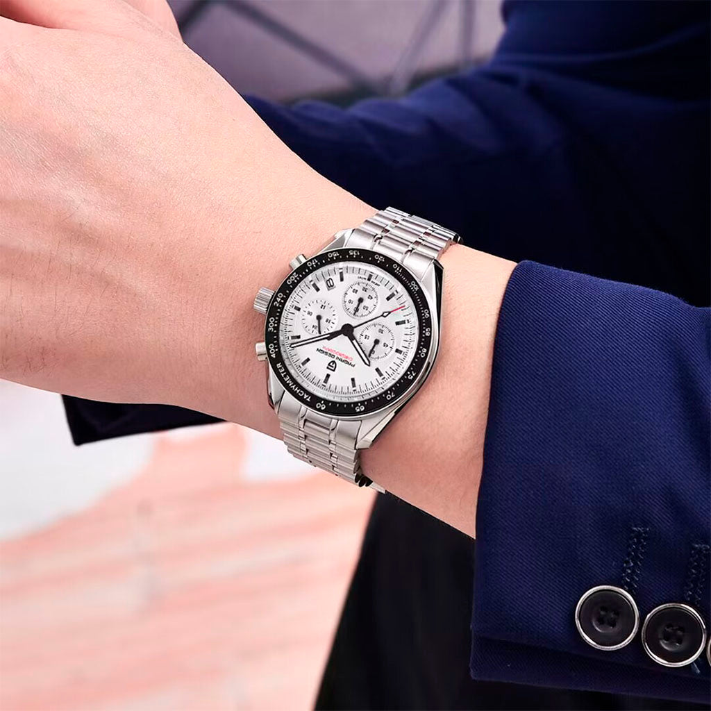 Pagani Design Lorenzo Black & White Timepiece