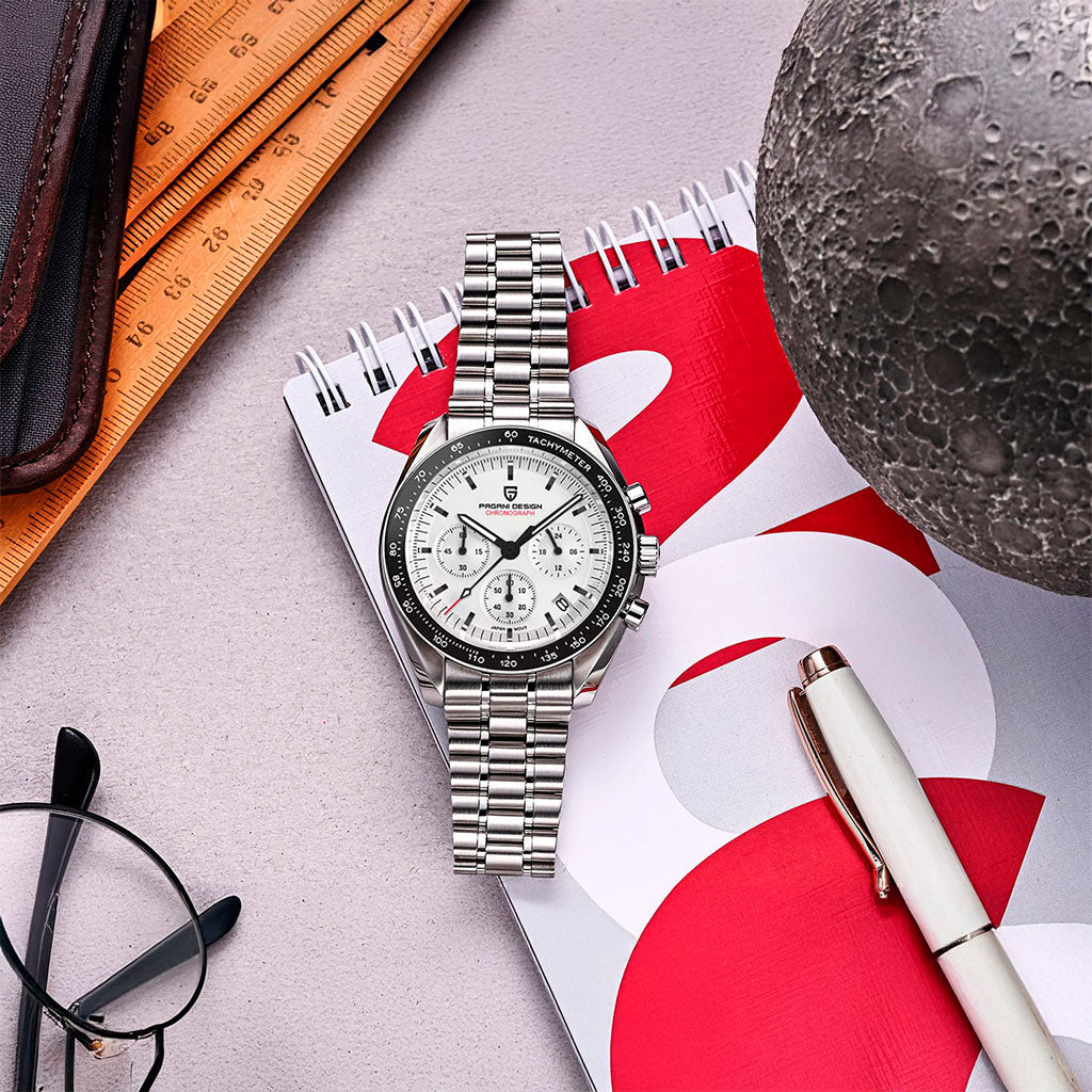 Pagani Design Lorenzo Black & White Timepiece