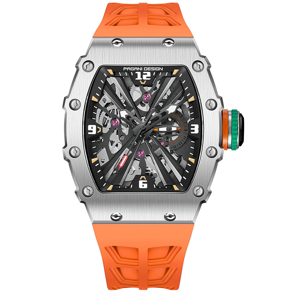 Pagani Design Monza Silver with Orange Accents