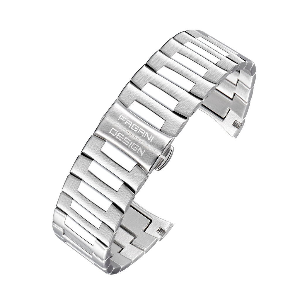 Pagani Design 24mm x 220mm 316L Stainless Steel Watch Band