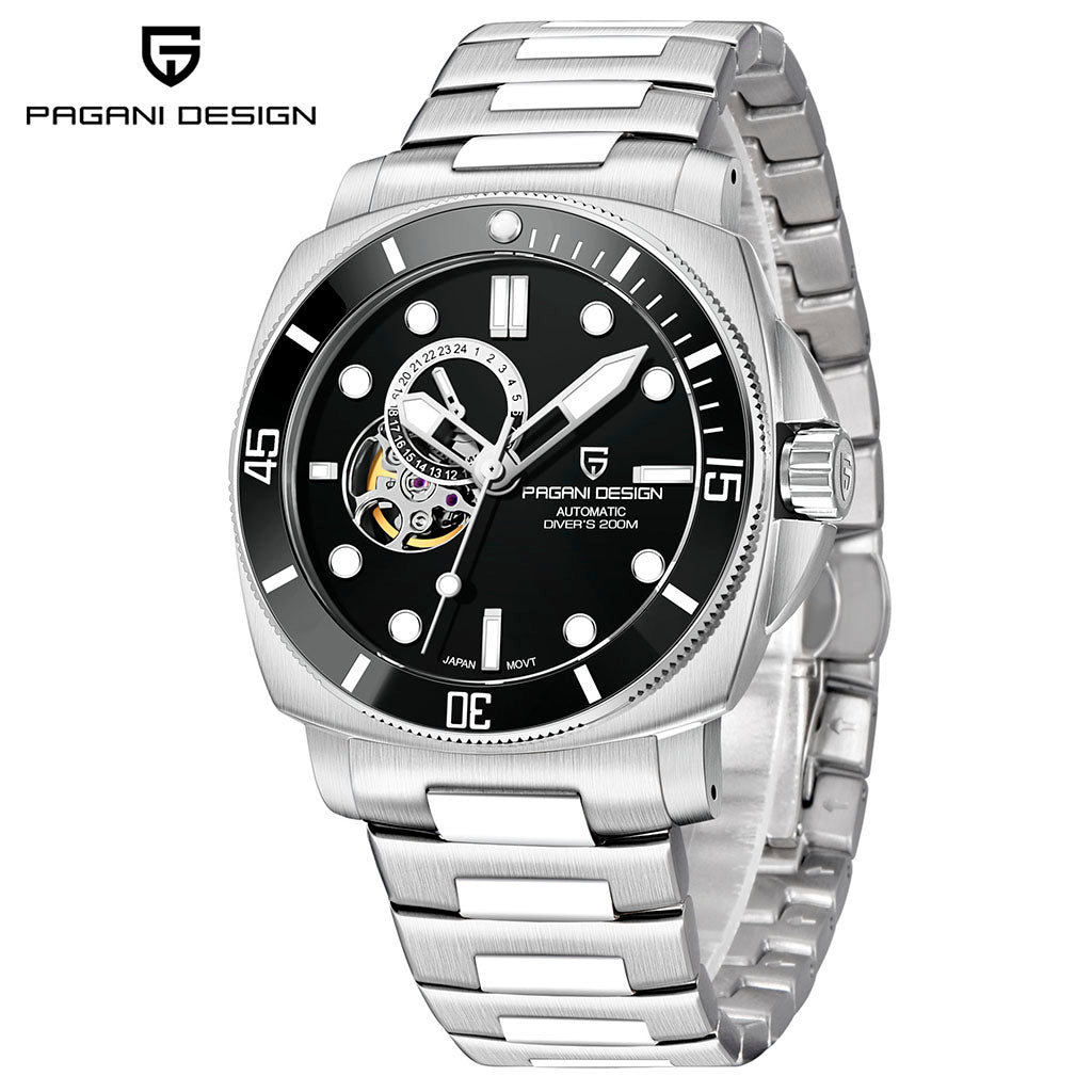 Pagani Design 24mm x 220mm 316L Stainless Steel Watch Band