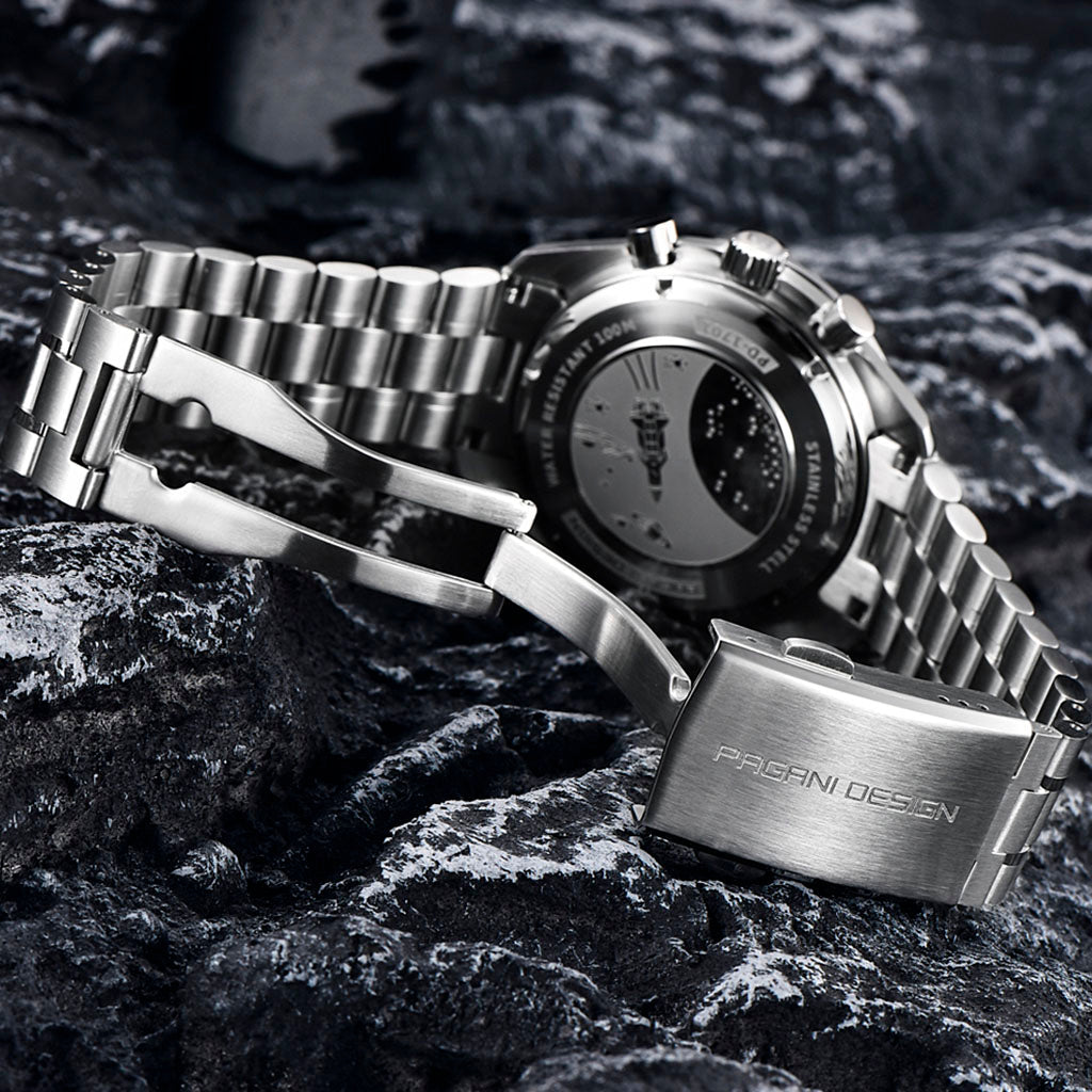 Pagani Design Lorenzo Black & White Timepiece