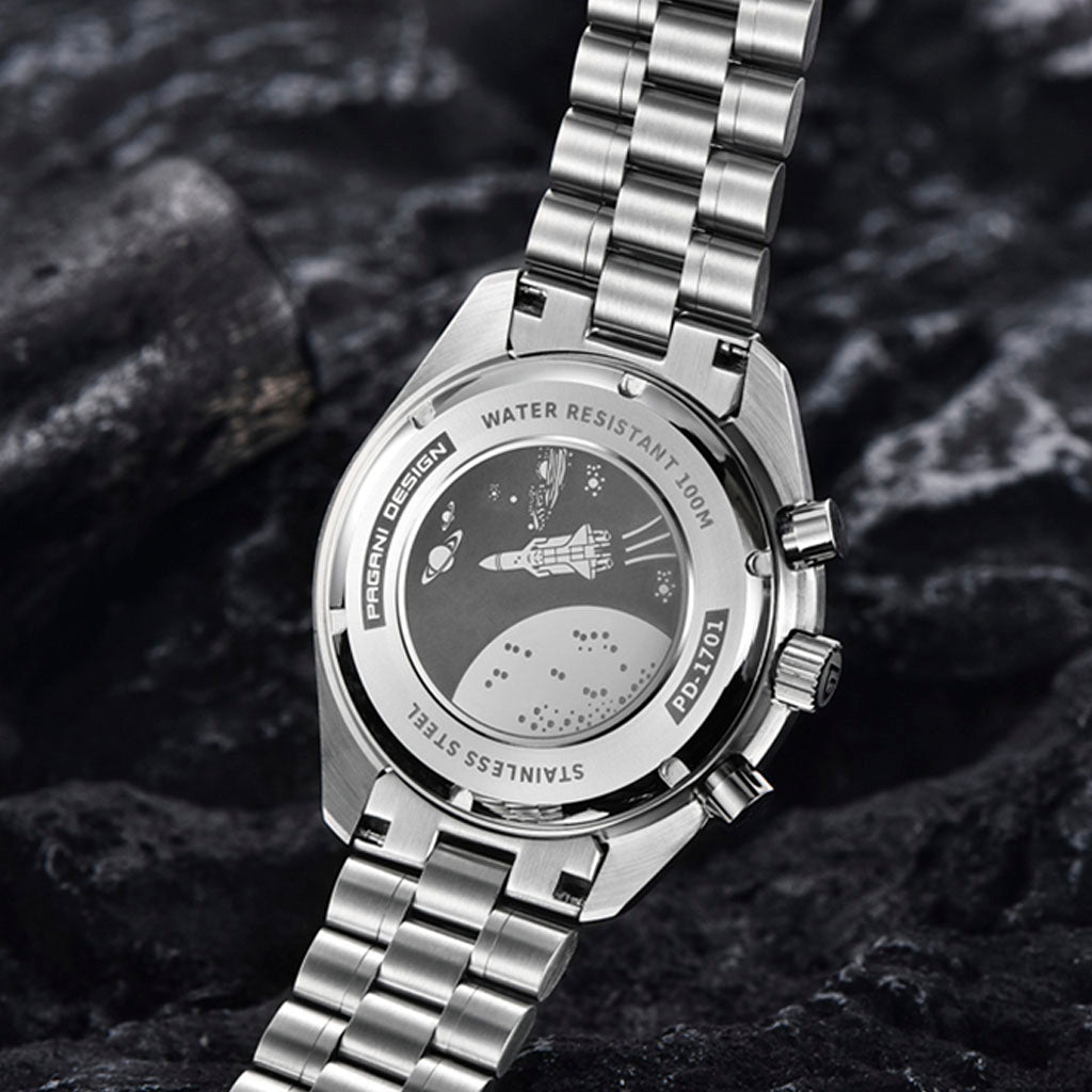 Pagani Design Lorenzo Black & White Timepiece