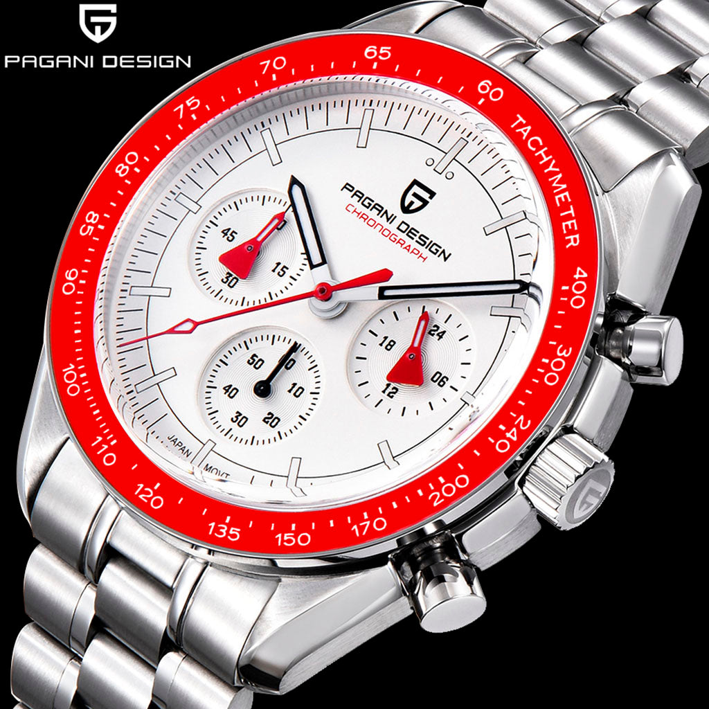 Pagani Design Lorenzo Red and Silver Watch