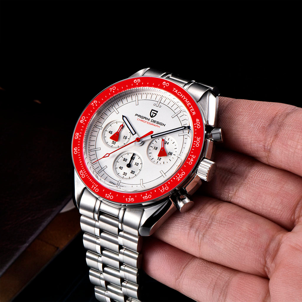 Pagani Design Lorenzo Red and Silver Watch