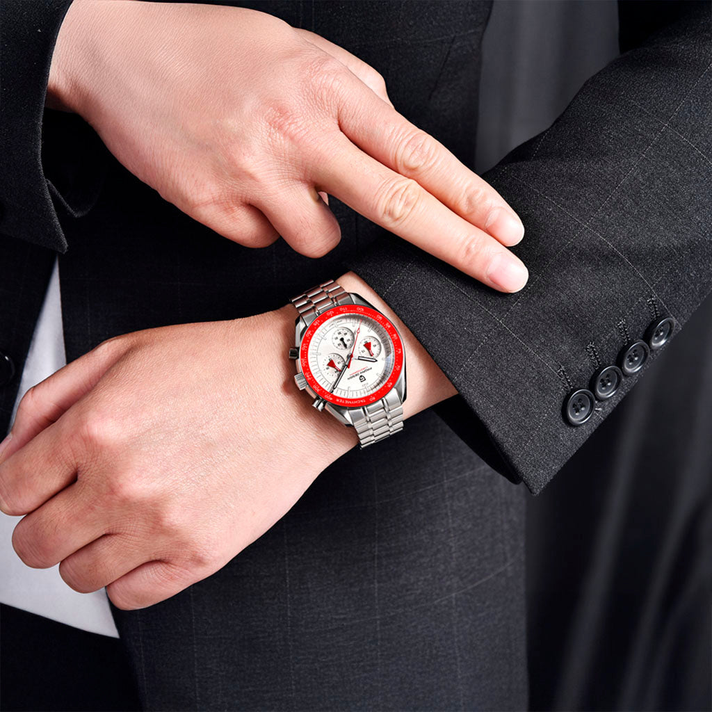Pagani Design Lorenzo Red and Silver Watch