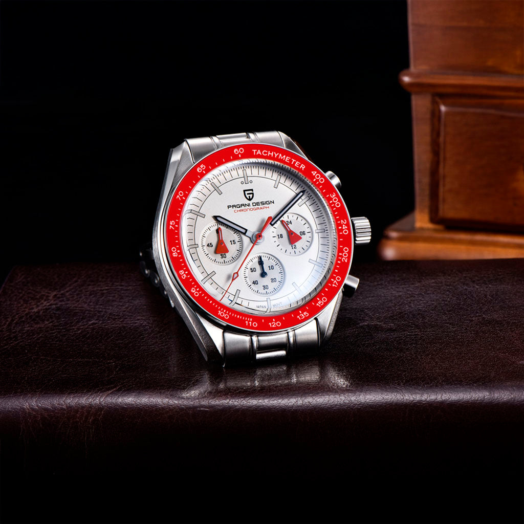 Pagani Design Lorenzo Red and Silver Watch