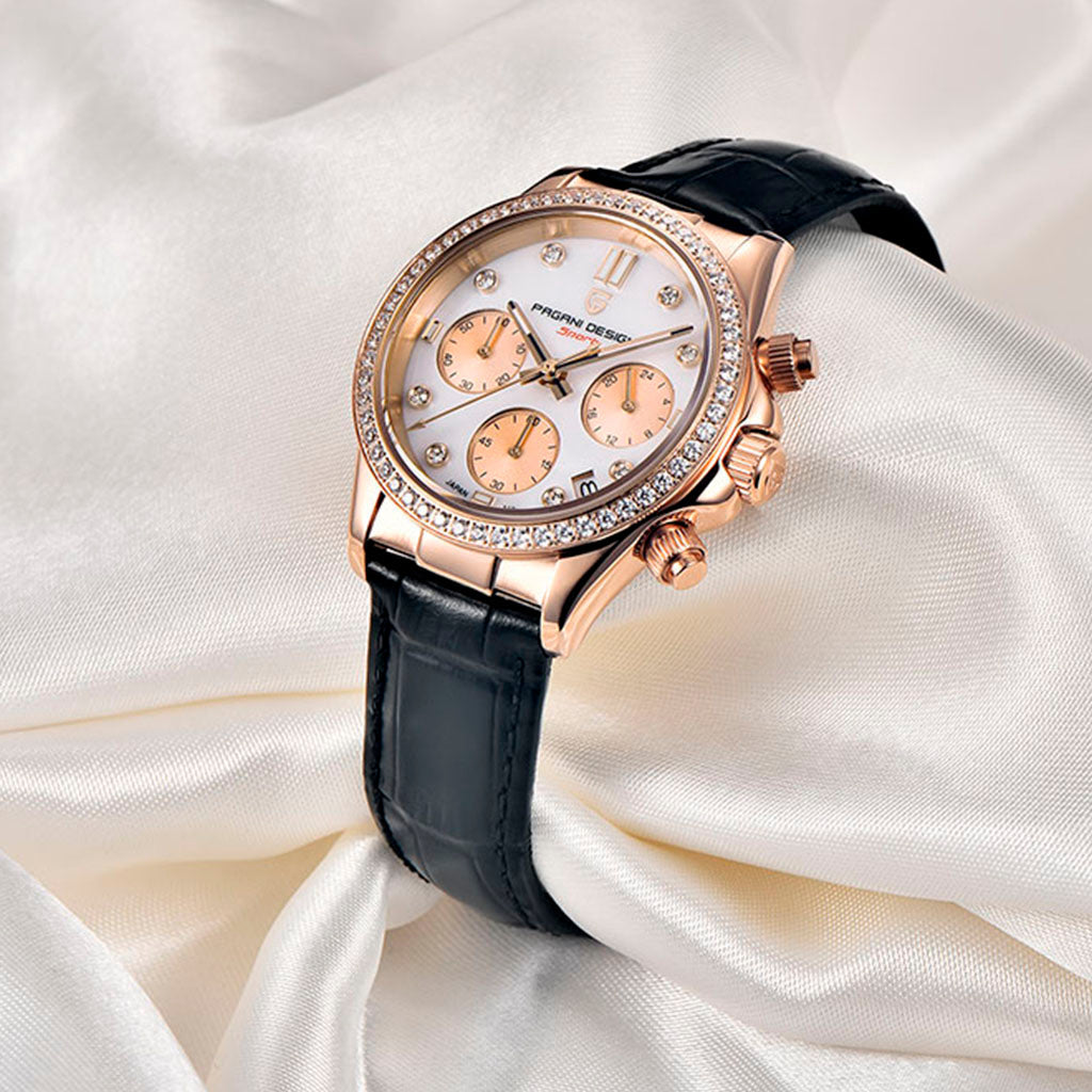 Pagani Design Daisy Women's Gold and Black Watch