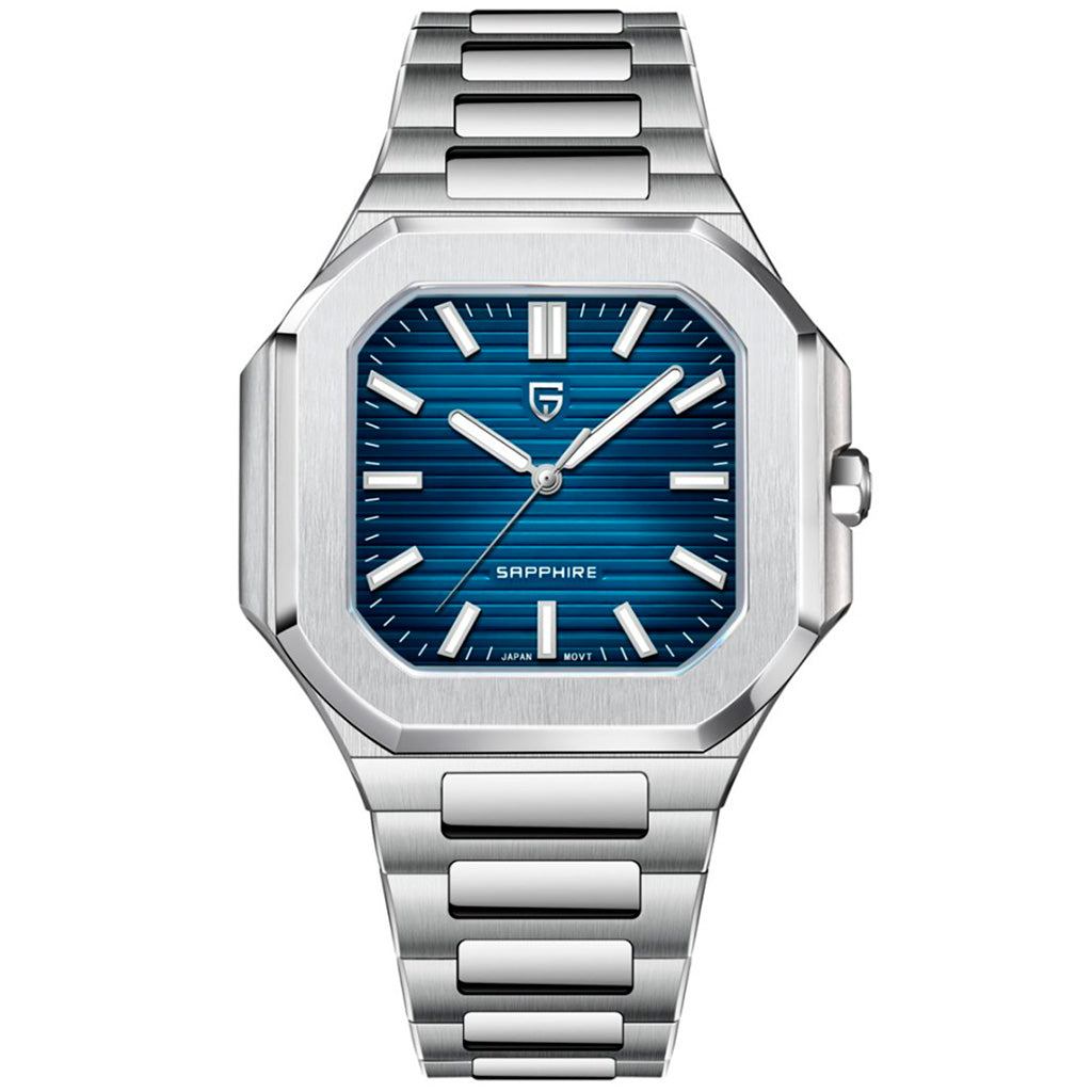 Pagani Design Blue Square Watch