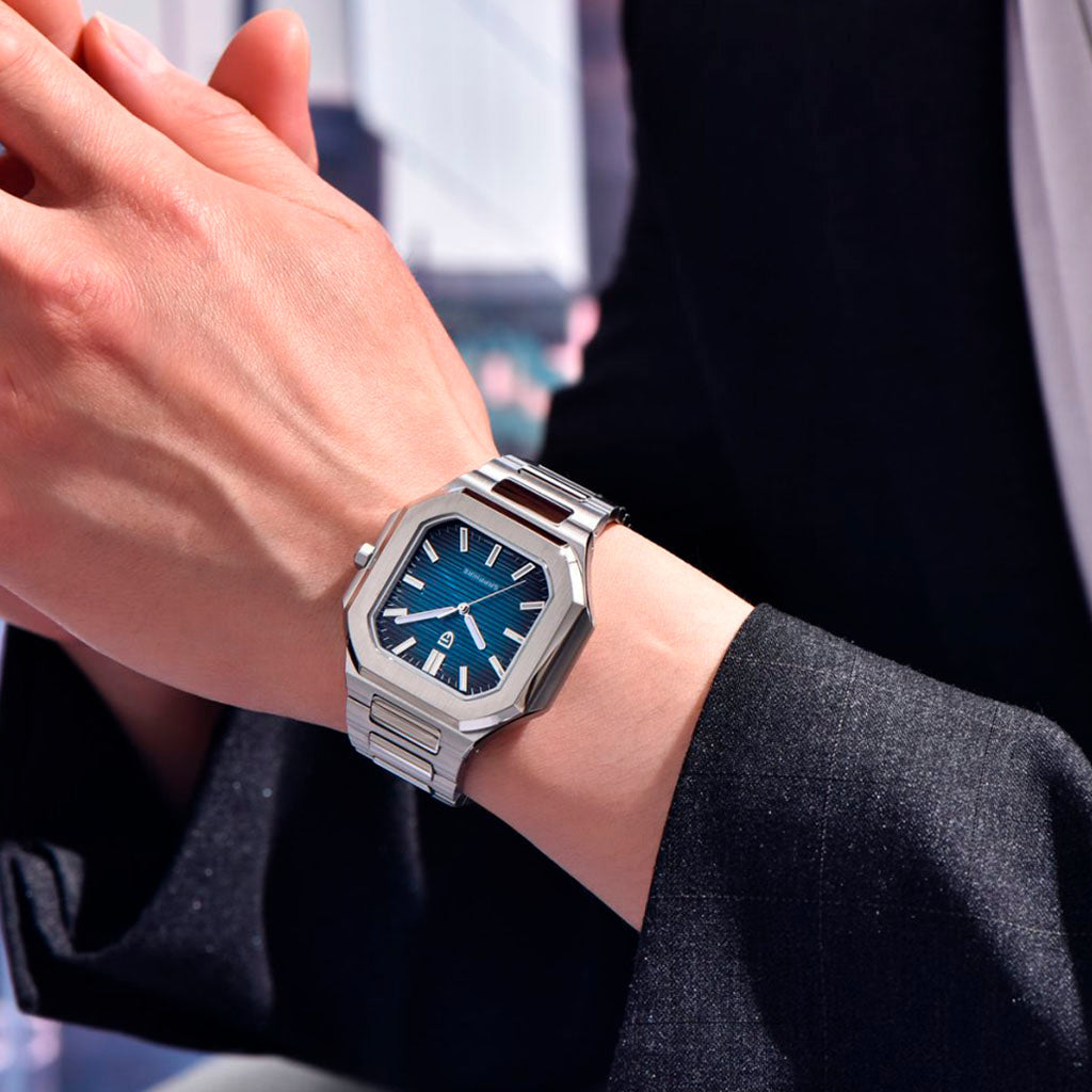 Pagani Design Blue Square Watch