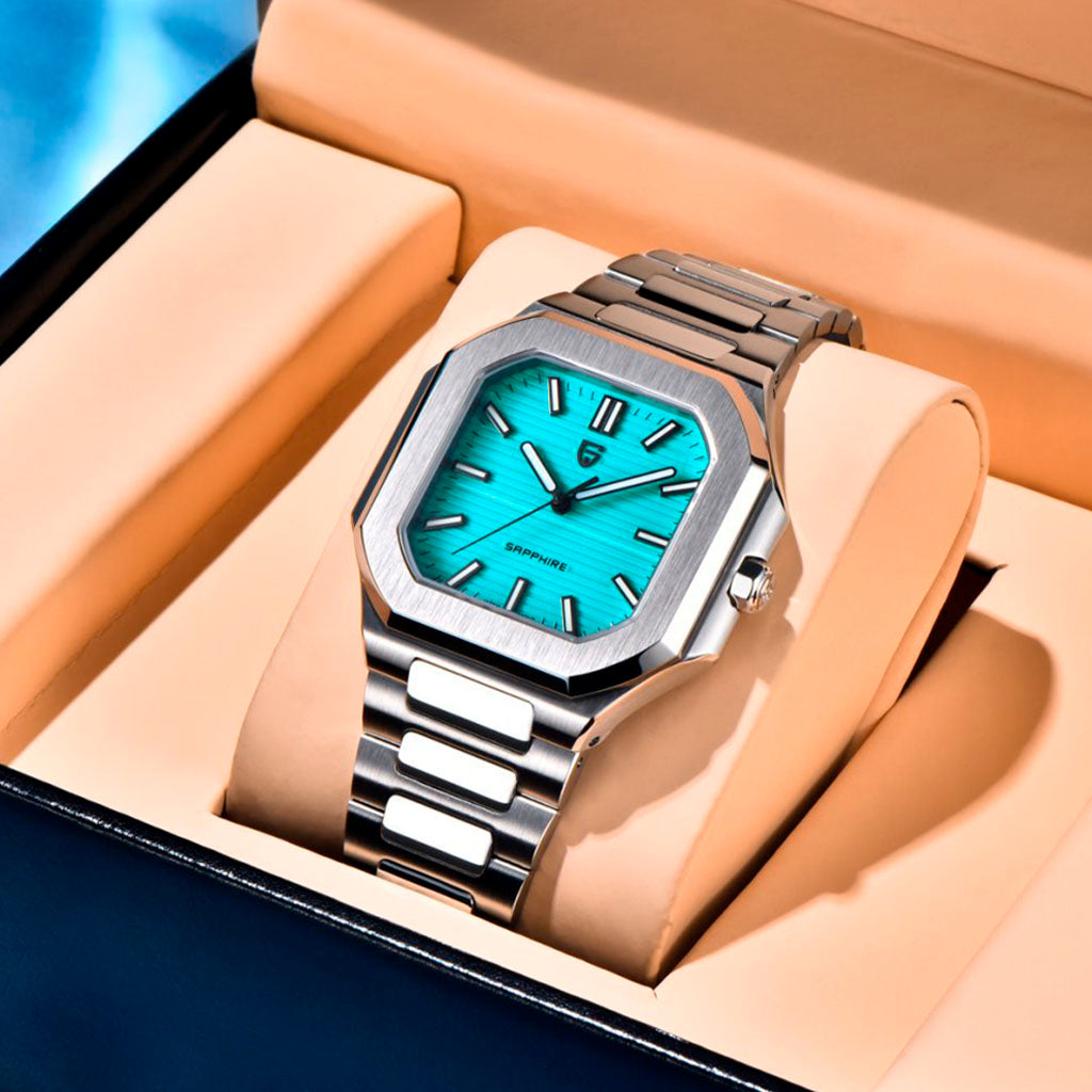 Pagani Design Turquoise Square Watch