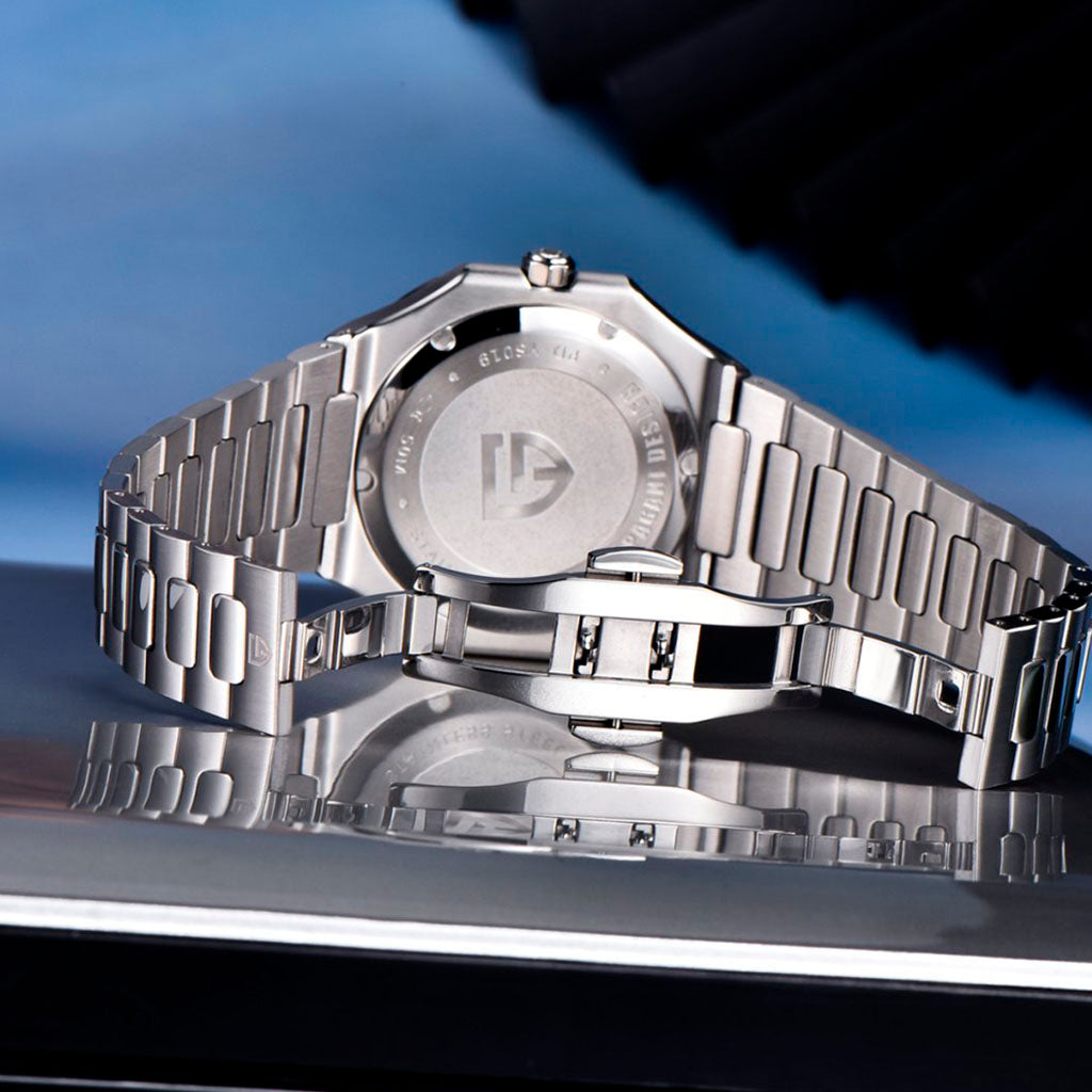 Pagani Design Blue Square Watch