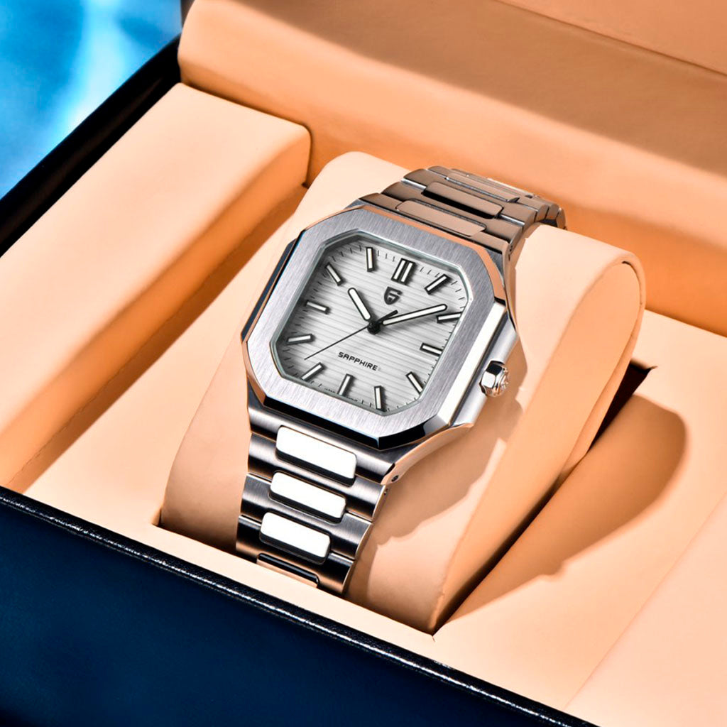 Pagani Design White Square Watch