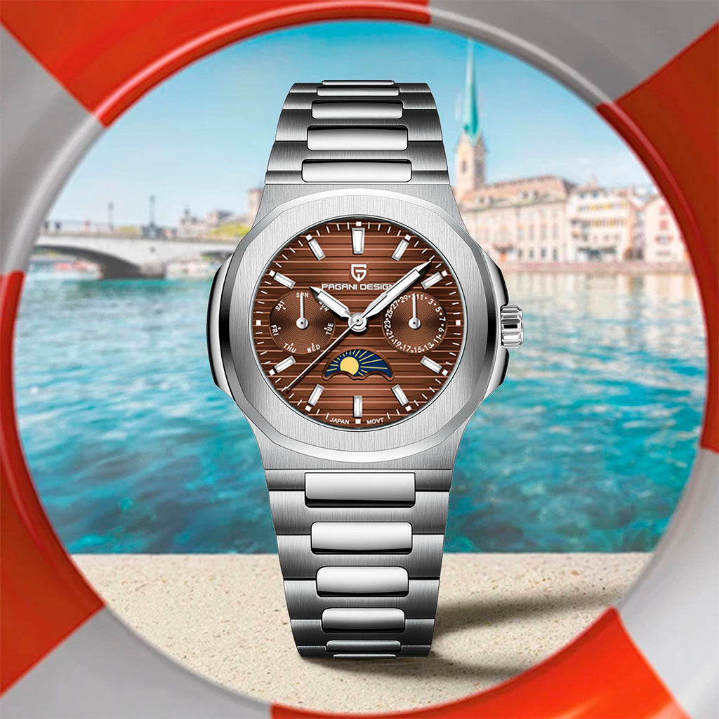 Pagani Design Le Mans Brown Watch