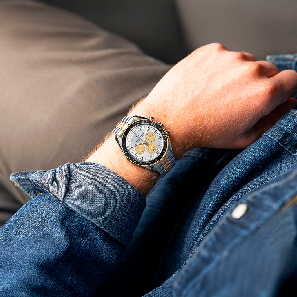 Pagani Design Lorenzo White & Gold Timepiece
