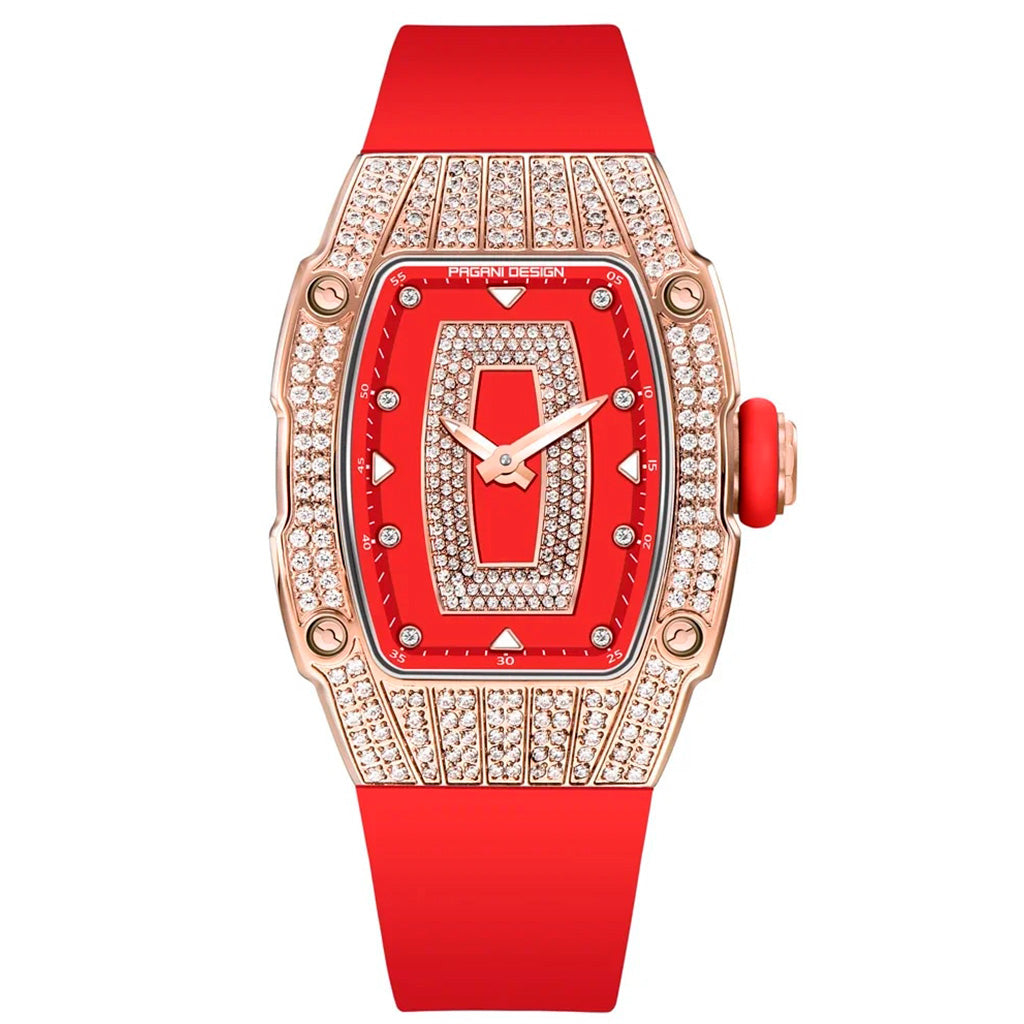 Pagani Design Women's Marigold Red and Gold Watch