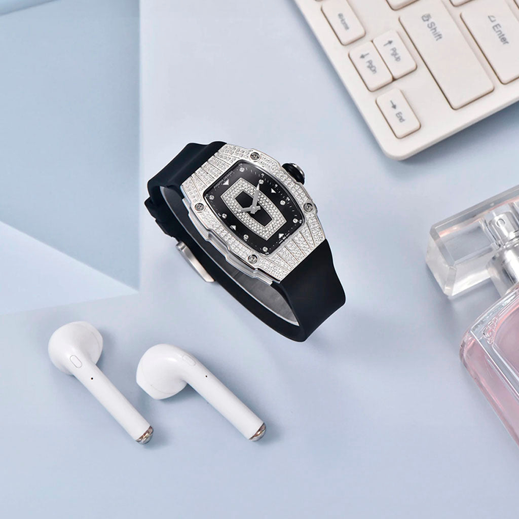 Pagani Design Women's Marigold Black and Silver Watch