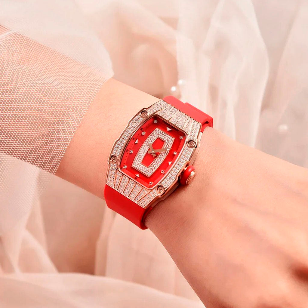 Pagani Design Women's Marigold Red and Gold Watch
