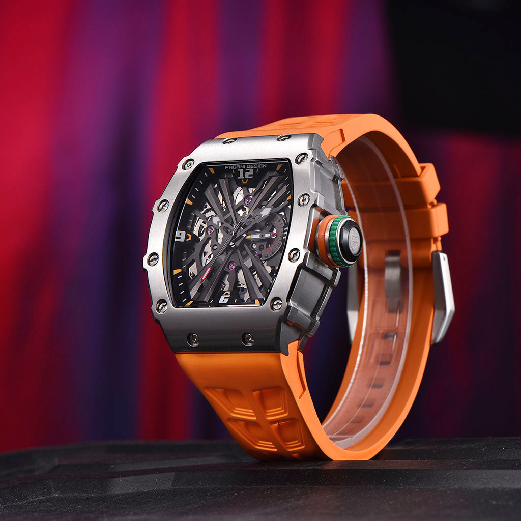 Pagani Design Monza Silver with Orange Accents