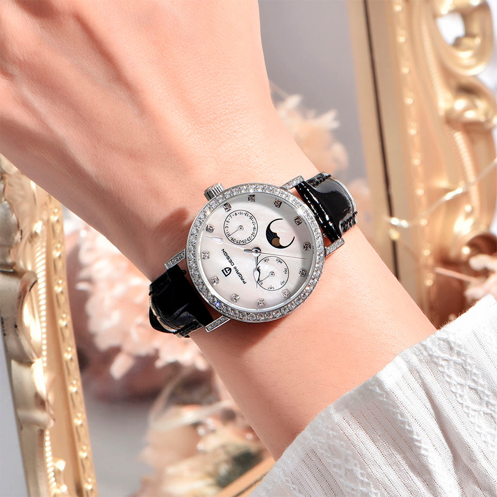 Pagani Design Orchid Black Women's Watch