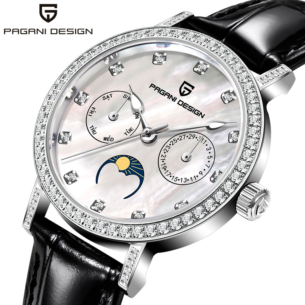 Pagani Design Orchid Black Women's Watch