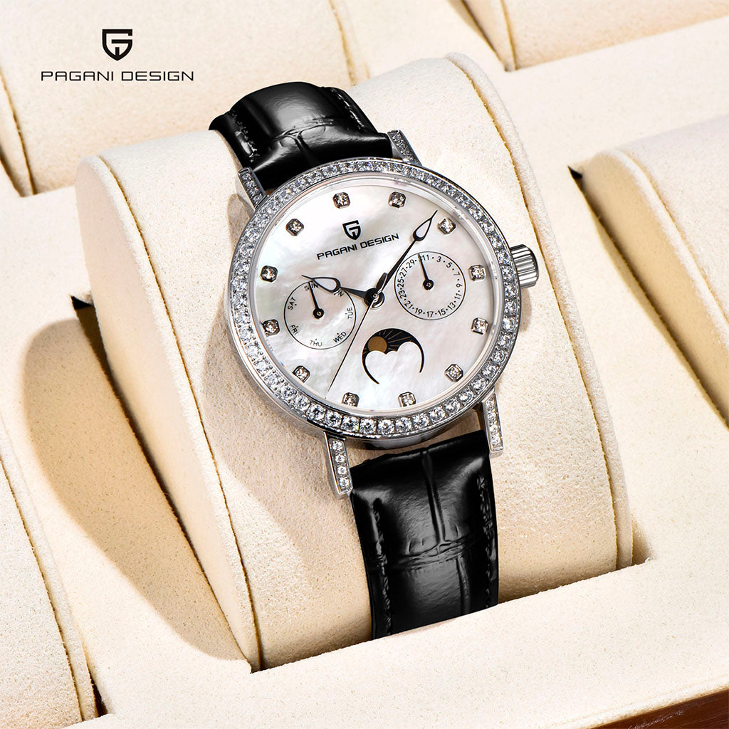Pagani Design Orchid Black Women's Watch