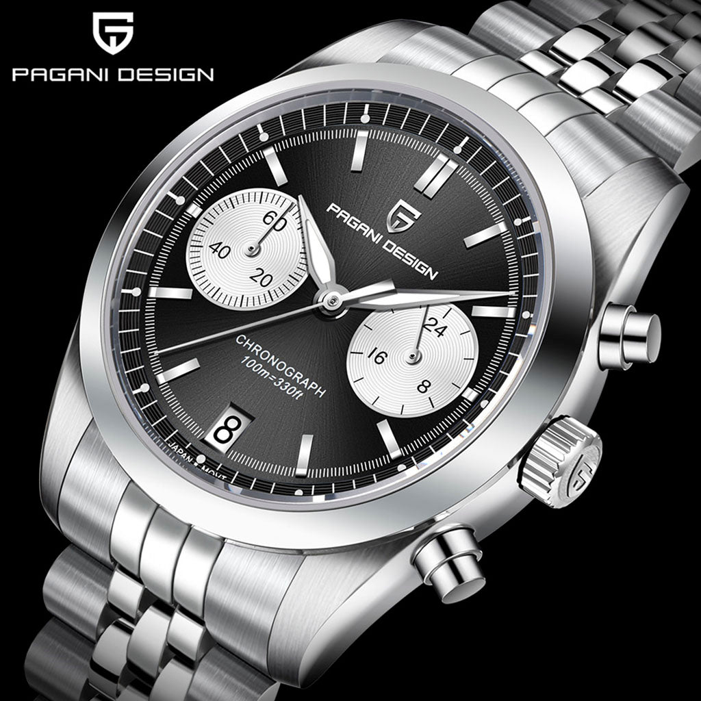 Pagani Design Black Pilot Watch