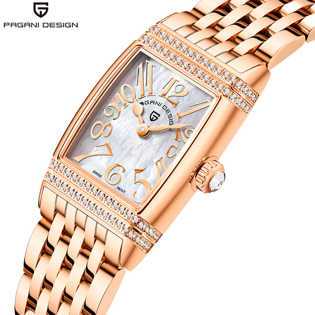 Pagani Design Women's Sunflower Gold and White Watch