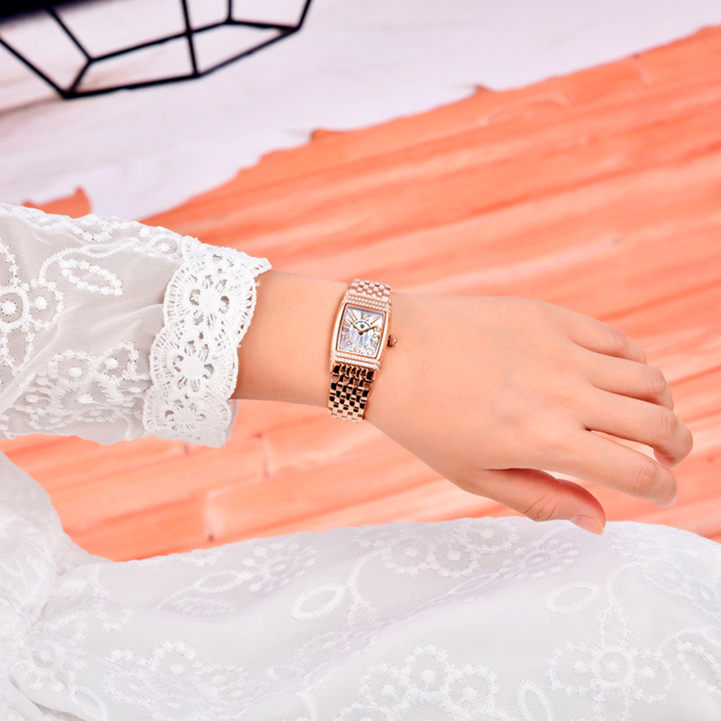 Pagani Design Women's Sunflower Gold and White Watch