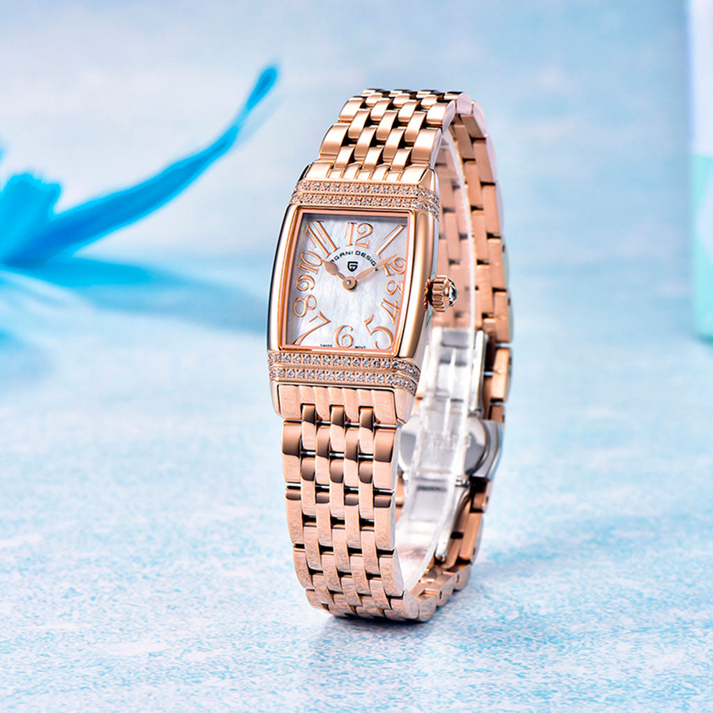 Pagani Design Women's Sunflower Gold and White Watch