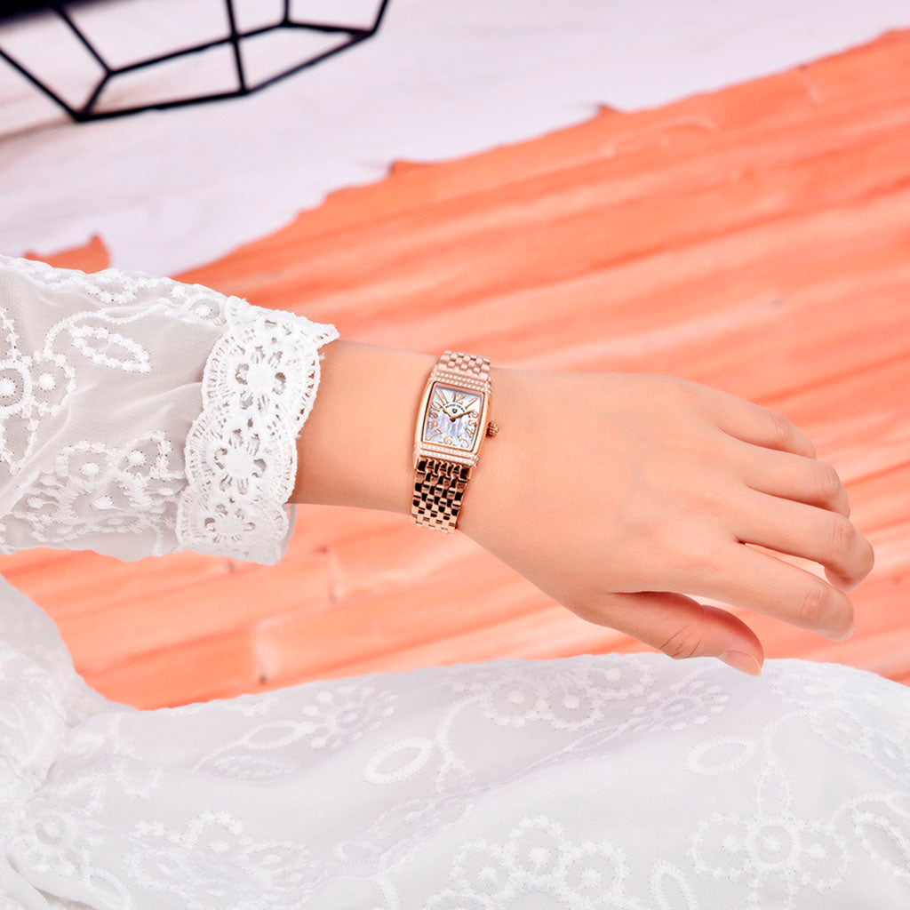 Pagani Design Women's Sunflower Gold and White Watch