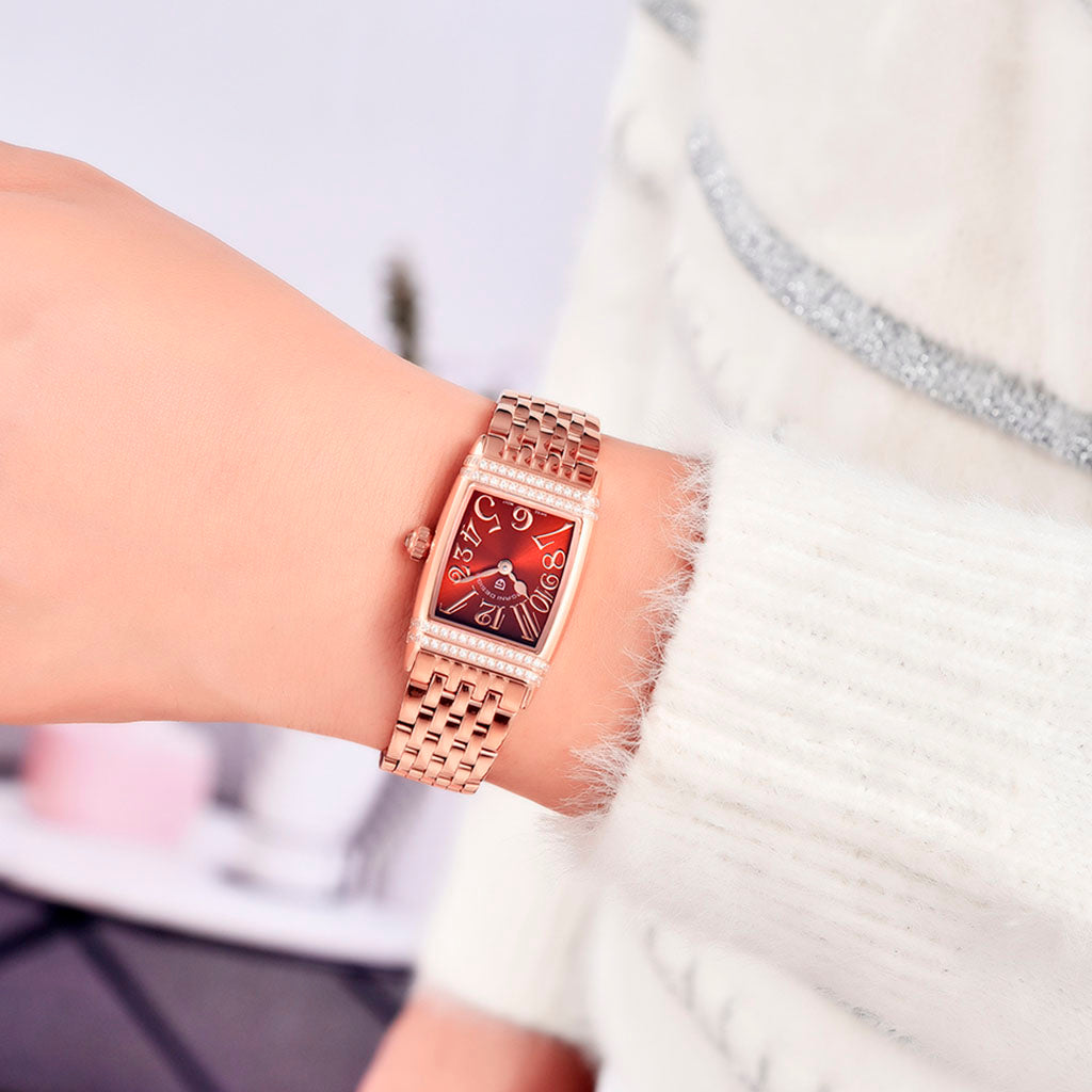 Pagani Design Women's Sunflower Gold and Red Watch