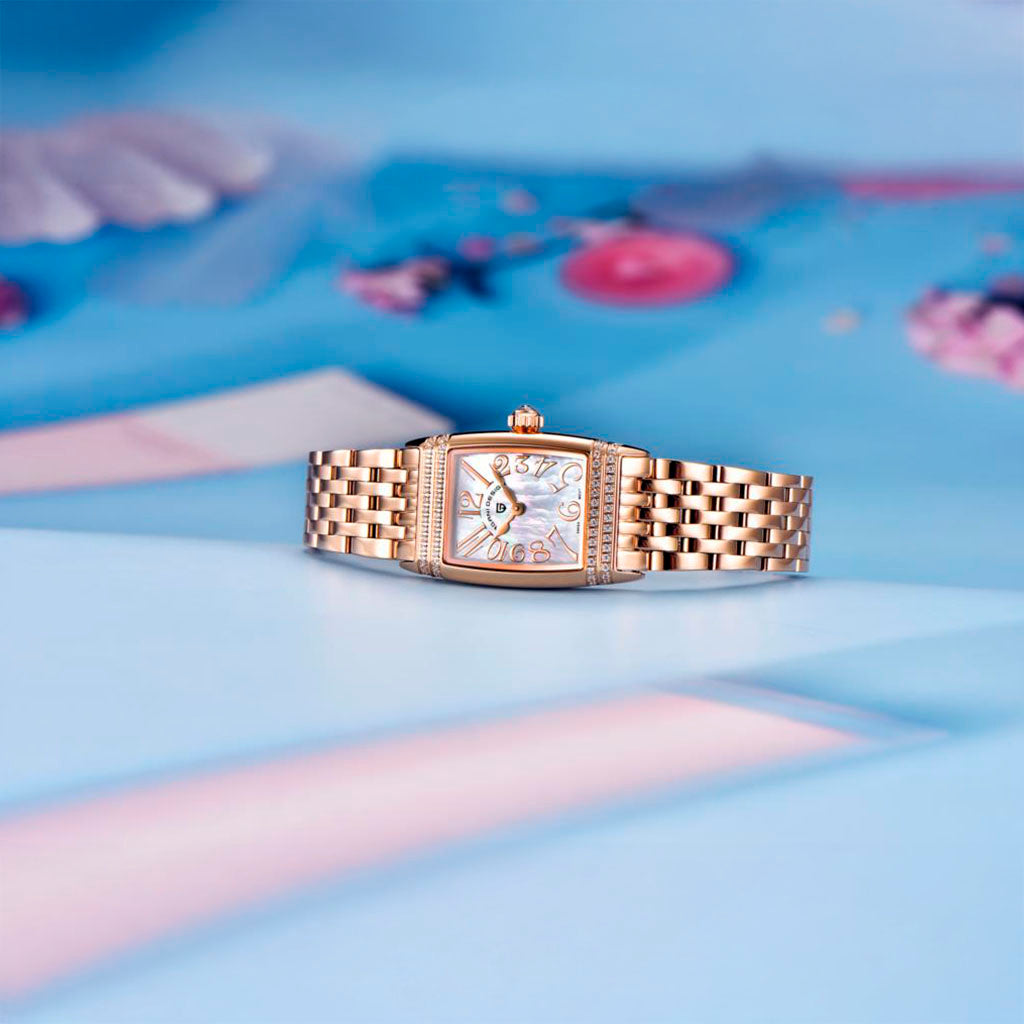 Pagani Design Women's Sunflower Gold and White Watch