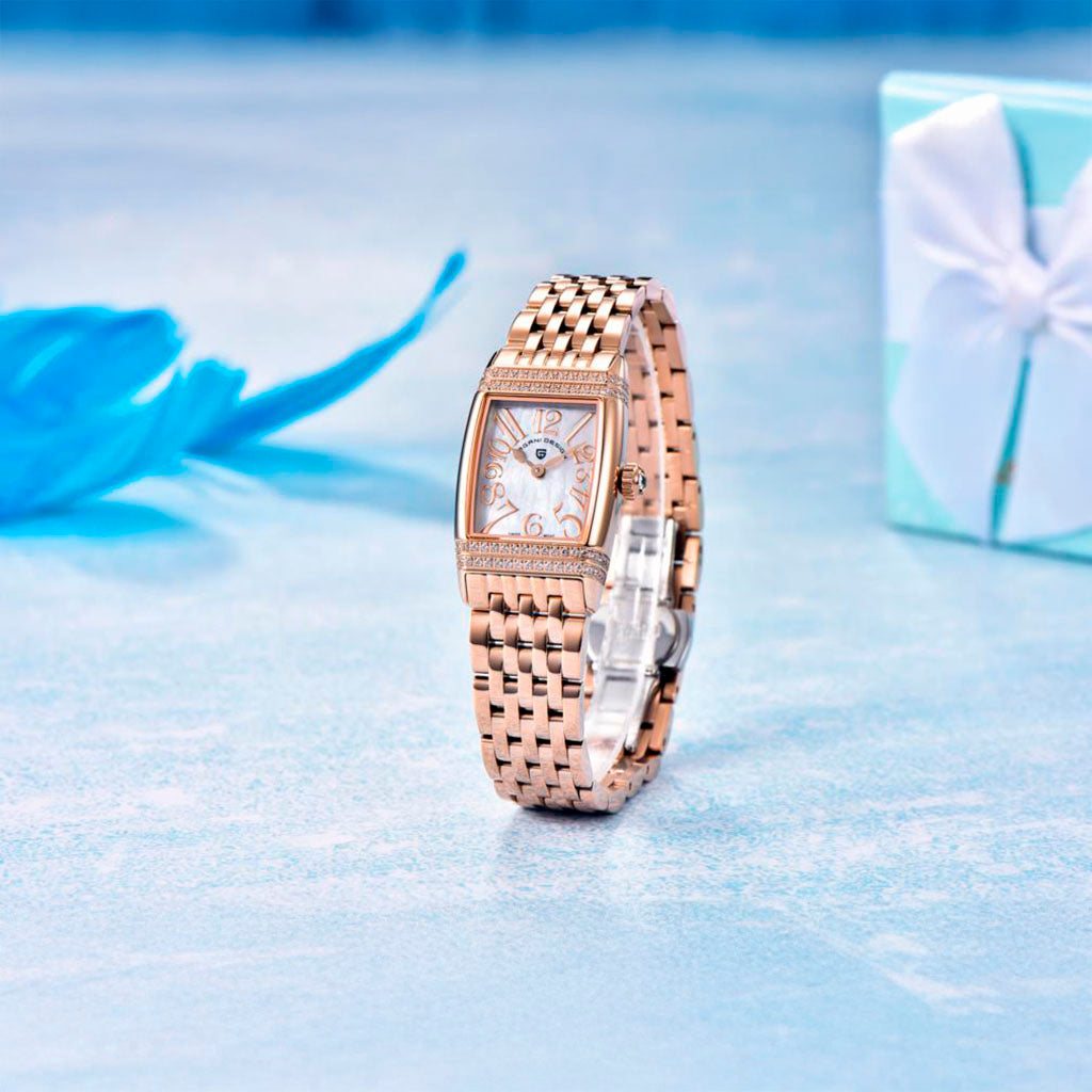 Pagani Design Women's Sunflower Gold and White Watch