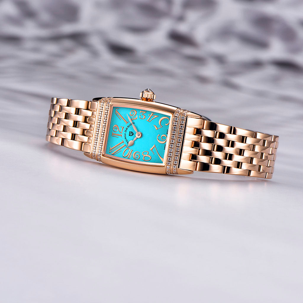 Pagani Design Women's Sunflower Gold and Blue Watch