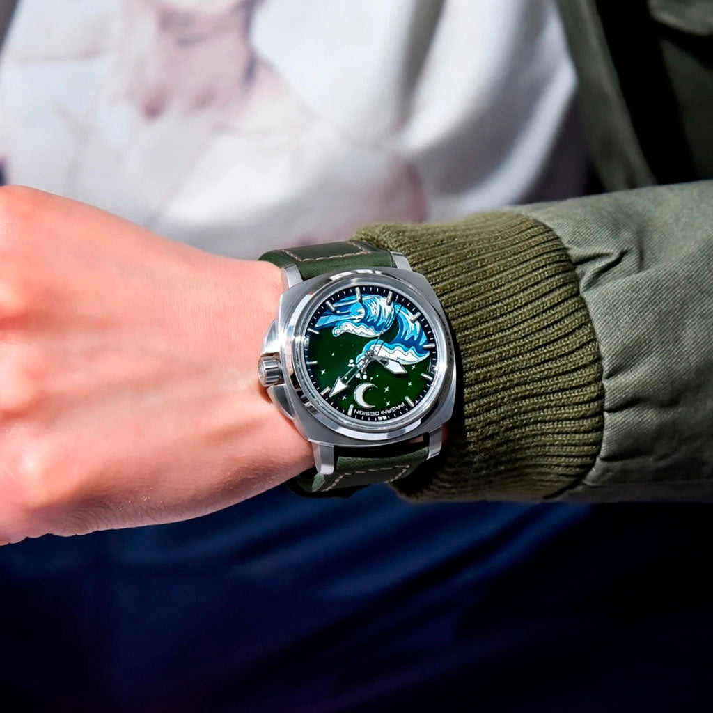 Pagani Design Wave in Silver and Green