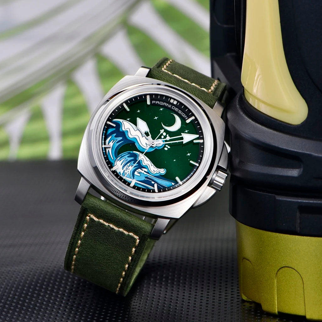 Pagani Design Wave in Silver and Green